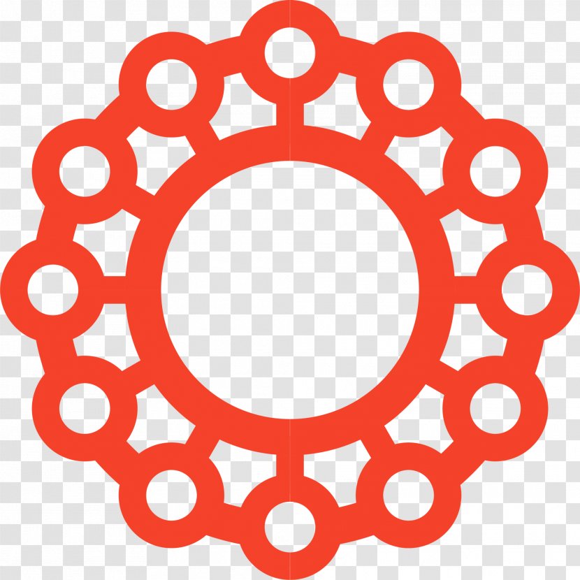 Symbol Sacred Geometry Icon - Product Design - Red Circle Pattern Transparent PNG