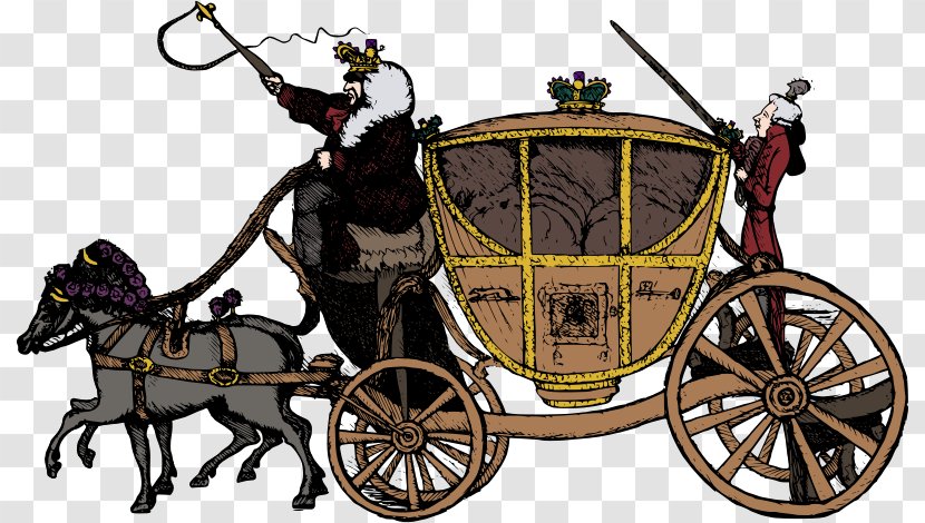 Horse And Buggy Carriage Horse-drawn Vehicle Clip Art - Wagon - Wedding Cliparts Transparent PNG