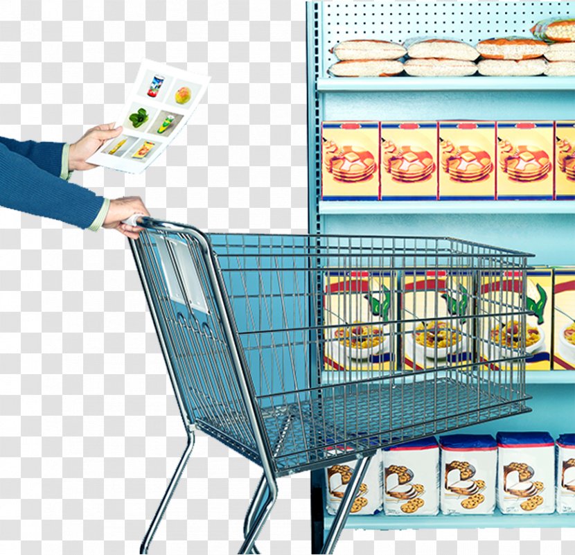 Supermarket Junk Food Grocery Store Shopping List - Stock Photography - Cart Transparent PNG