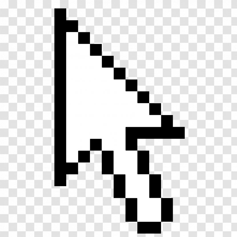 Computer Mouse Games Pointer Cursor - Black And White Transparent PNG