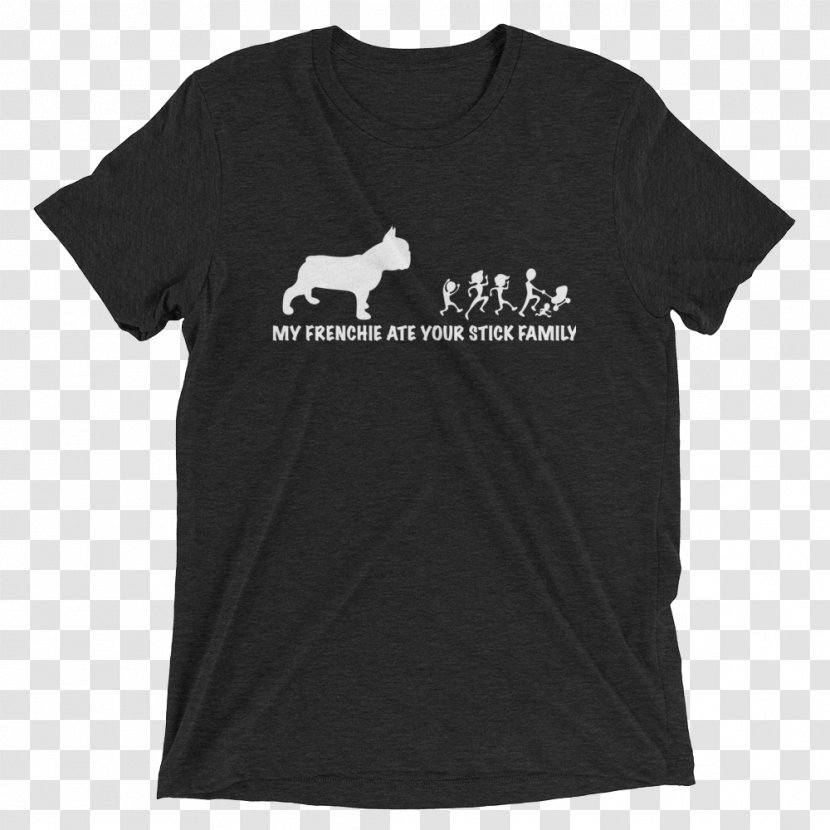 Ringer T-shirt Sleeve Clothing - Frame - Black And White French Bulldog Transparent PNG