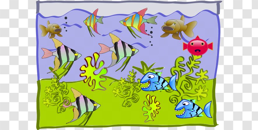 Aquarium Fish Drawing Clip Art - Vertebrate - Tank Cliparts Transparent PNG