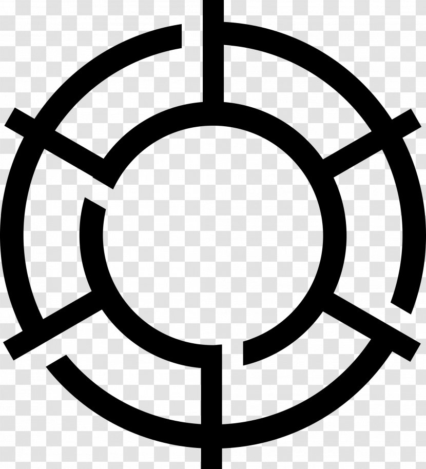 Black And White Rim Symbol - By Transparent PNG