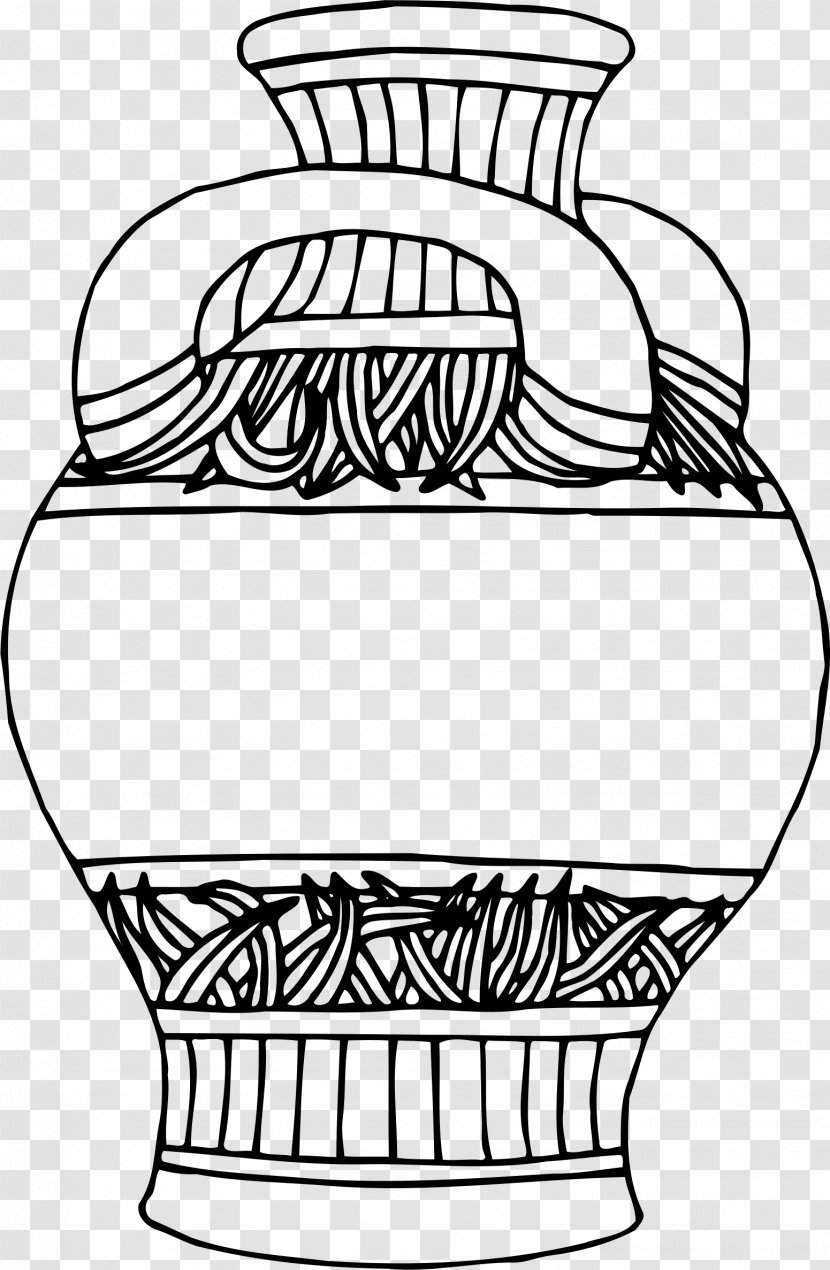 Line Art Drawing Clip - Headgear - Vase Transparent PNG