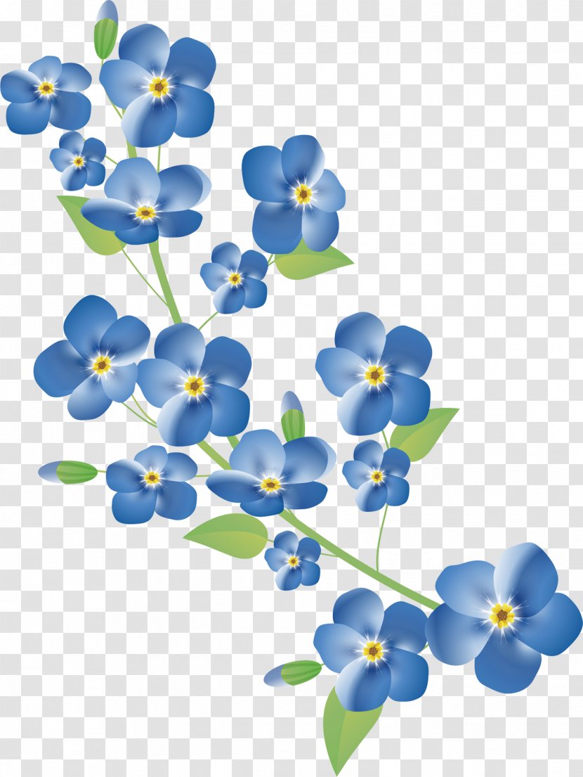 Flower Floral Design Petal - Flora - Blue Flowers Transparent PNG