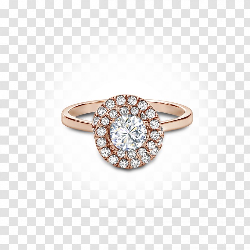 Engagement Ring Solitaire Diamond Jewellery - Platinum Transparent PNG