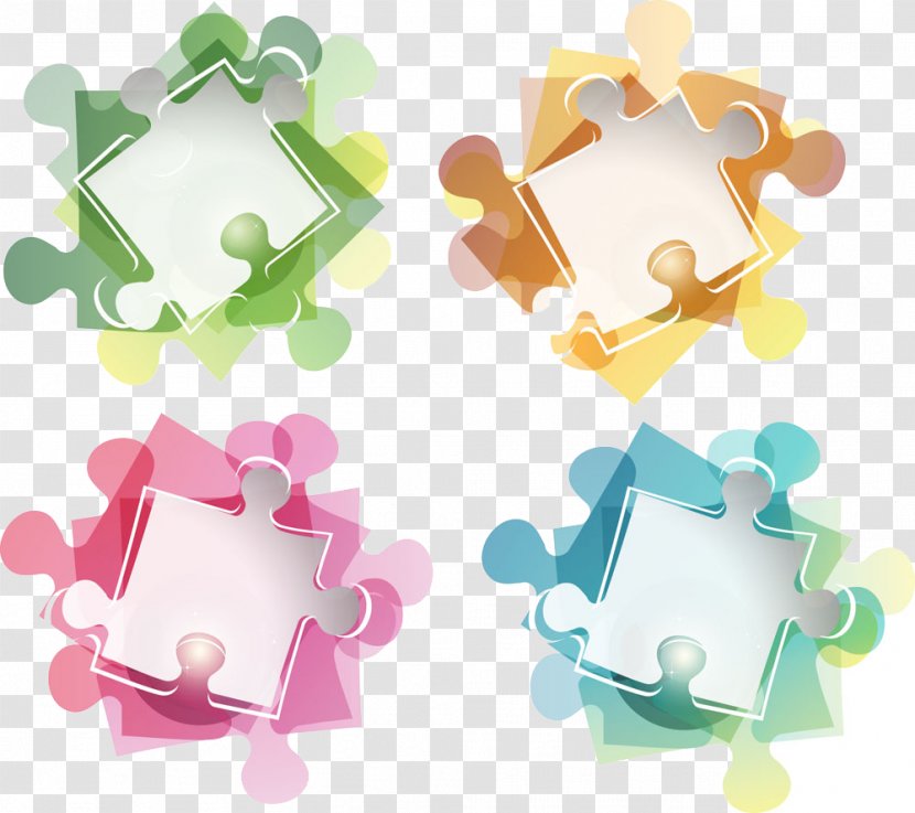 Jigsaw Puzzle Puzz 3D Three-dimensional Space - PPT Transparent PNG