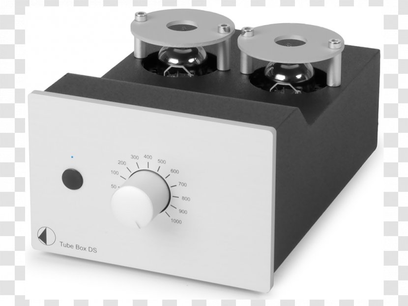 Pro-Ject Elemental Turntable Preamplifier Audiophile - Phonograph - Silver Box Transparent PNG