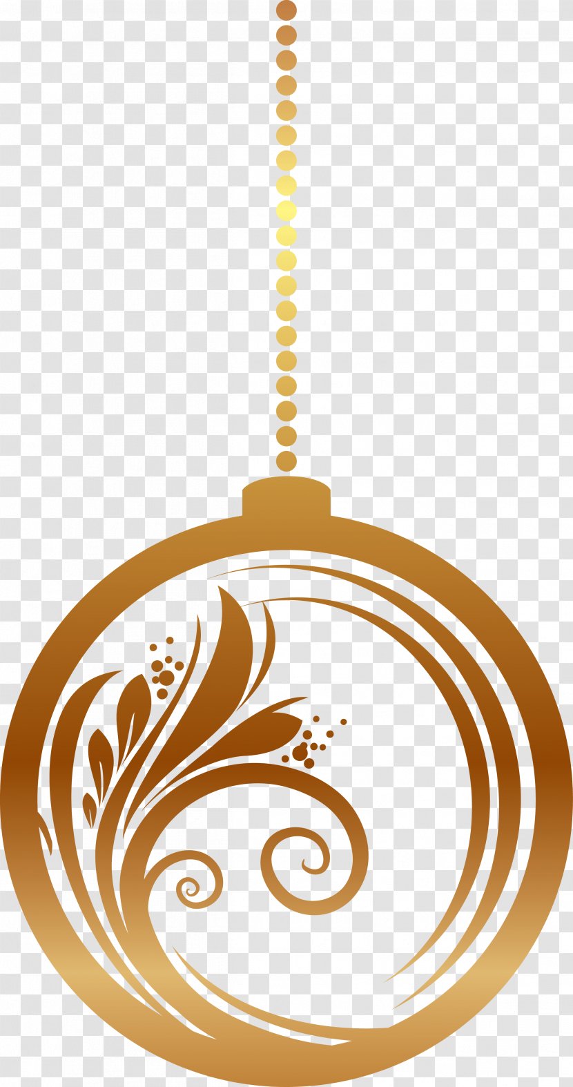 Christmas Decoration New Year Birthday Clip Art - Gold Transparent PNG