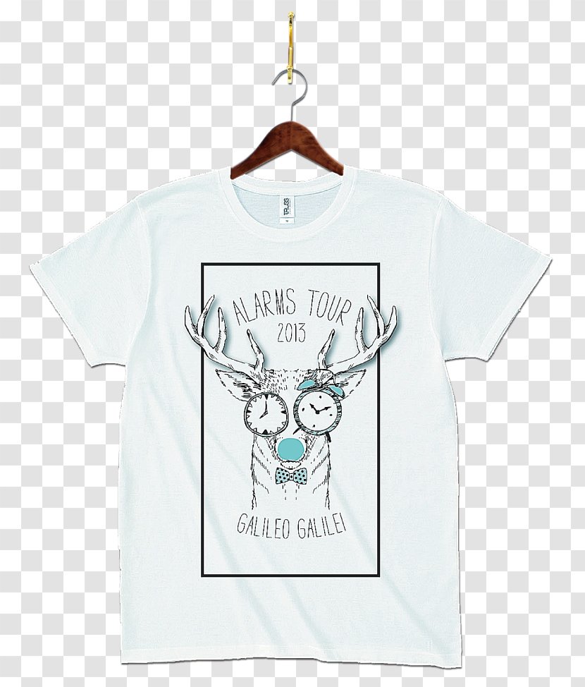 Reindeer T-shirt Clothing Top - White - Ali Transparent PNG