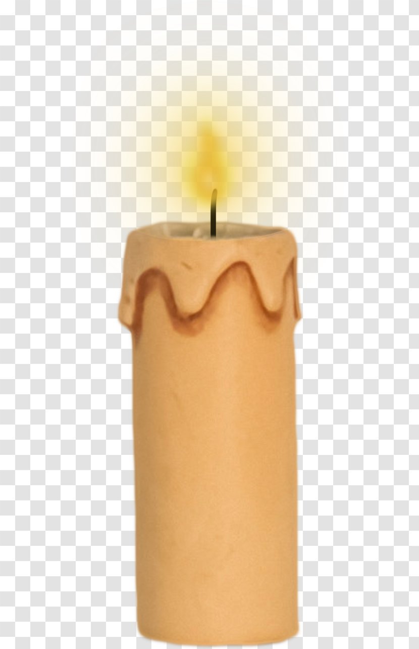 Wax Candle - Orange Transparent PNG