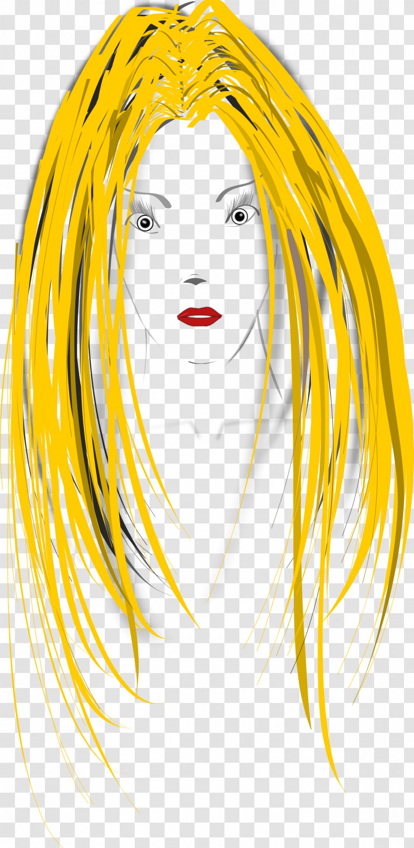 Woman Hair Drawing Clip Art - Cartoon Transparent PNG
