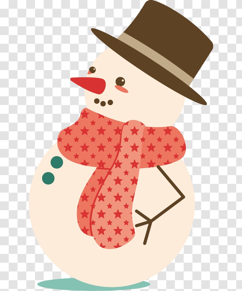 Santa Claus Snowman Hat Illustration - Christmas Transparent PNG