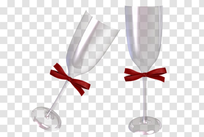 New Year's Eve Champagne Serpentine Streamer Wine Glass - Wish Transparent PNG