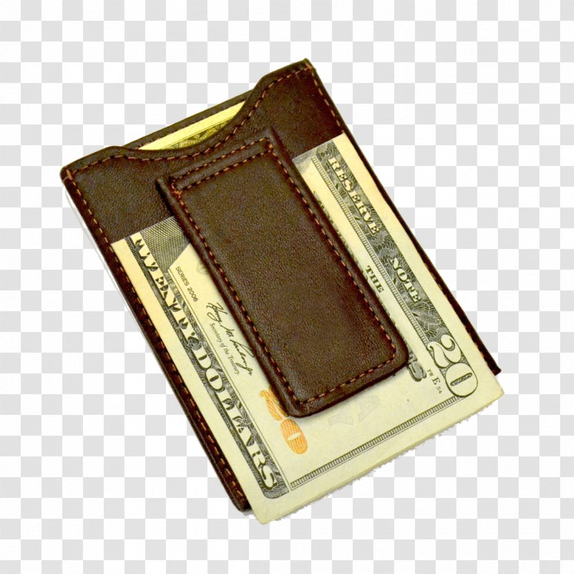 Wallet Money Clip Leather Pocket - Engraving Transparent PNG