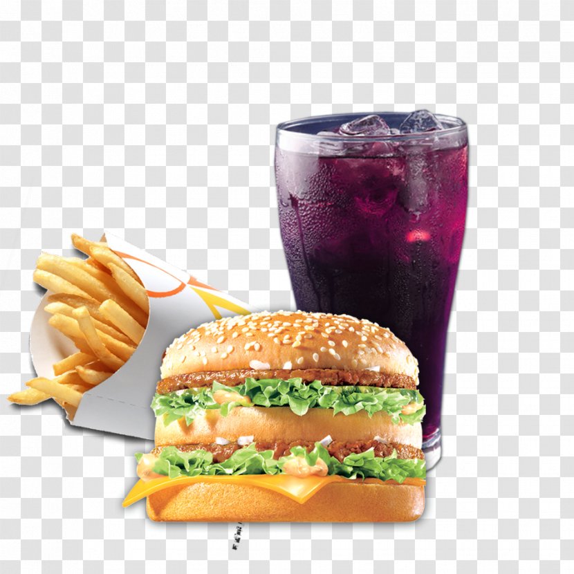 Hamburger Coca-Cola French Fries Cheeseburger Fast Food - Coke Burger Transparent PNG