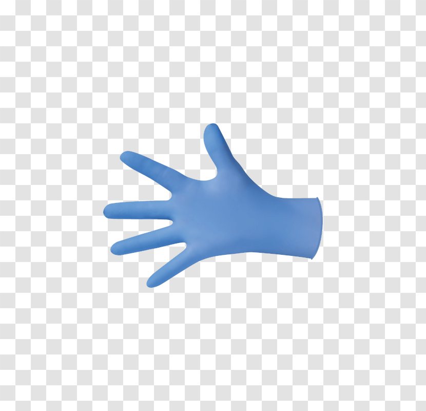 Nitrile Medical Glove Thumb Hand Model - Green Exam Gloves Transparent PNG
