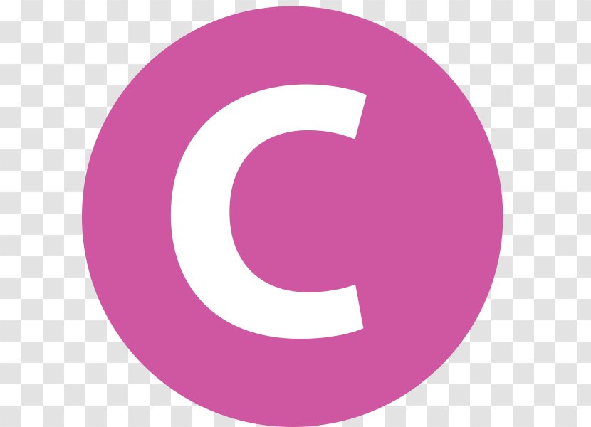 Bordeaux Tramway Line C Trolley Logo - Pink Transparent PNG