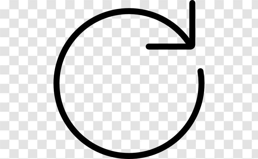 Circle White Symbol Clip Art - Rim - Reload Arrows Transparent PNG