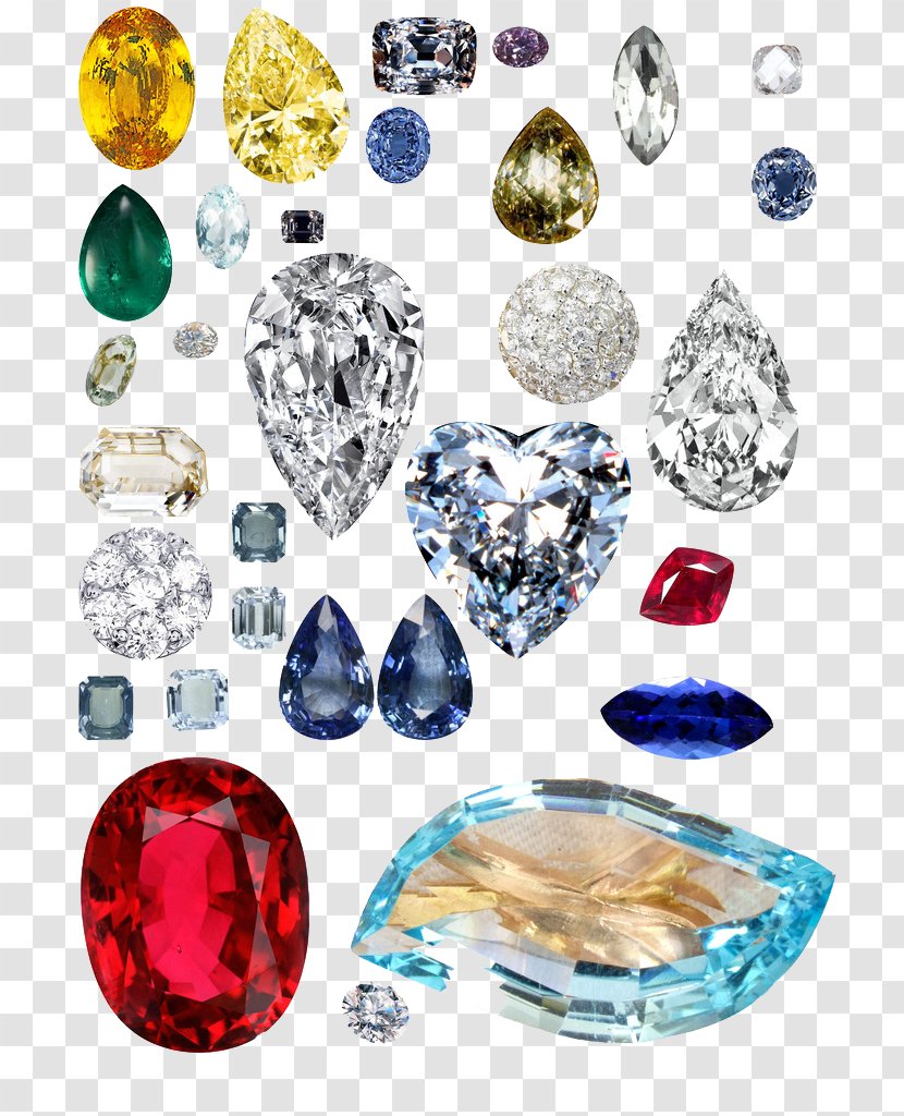 Sapphire Diamond - Fashion Accessory - A Variety Of Drop-type Transparent PNG