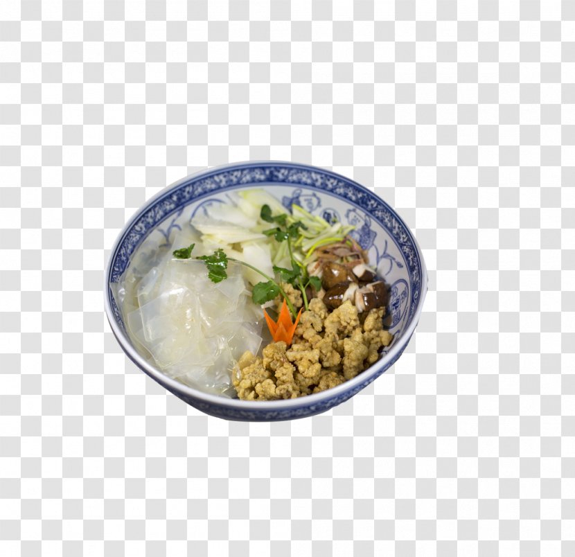 Congee Meatball Soup Pho - Food - The Product Coriander Noodle Transparent PNG