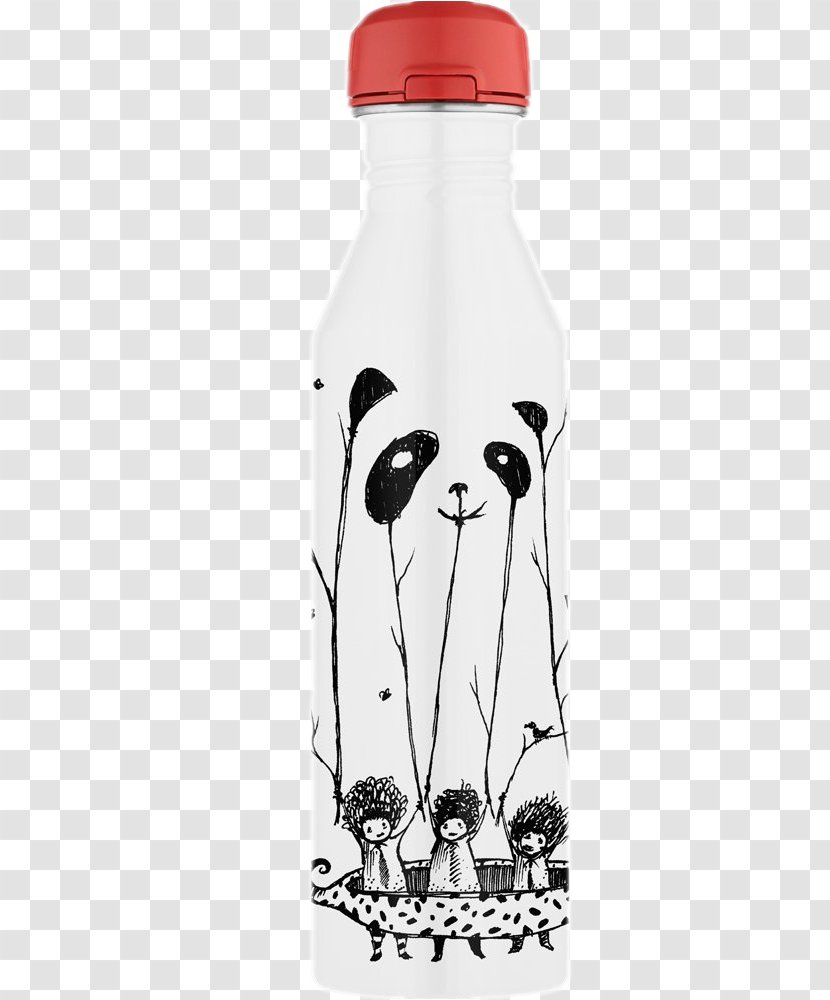 Giant Panda T-shirt Bear Abed Nadir Threadless - Glass Bottle - Brand Personality Bottles Transparent PNG