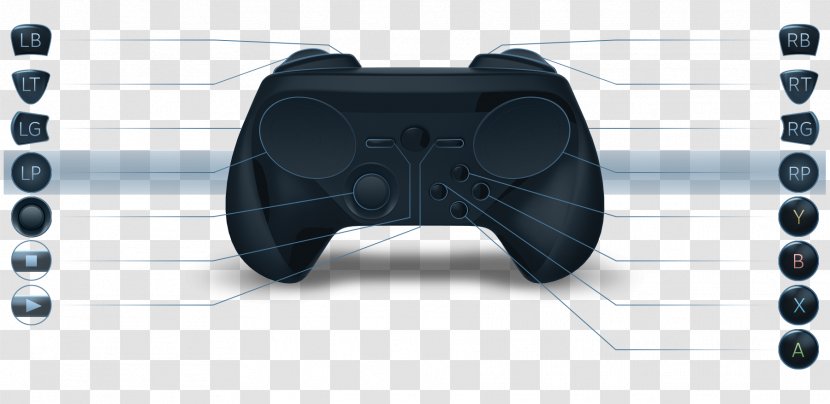 Steam Controller Joystick Analog Stick Game Controllers - Gamepad Transparent PNG