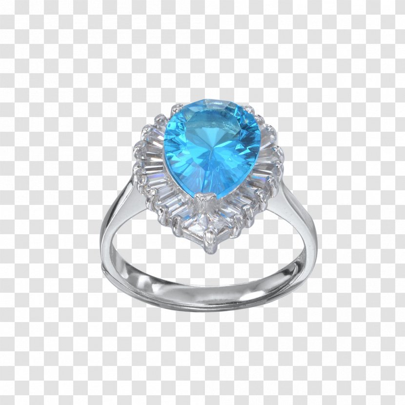 Sapphire Ring Diamond U9996u98fe Body Piercing Jewellery - Picture Painted Cartoon Transparent PNG