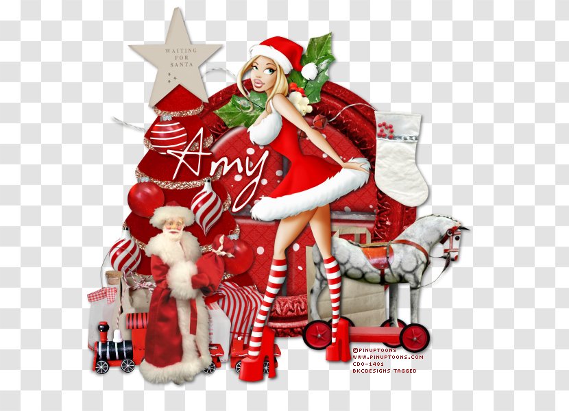Santa Claus Christmas Ornament Glitter - Silhouette Transparent PNG