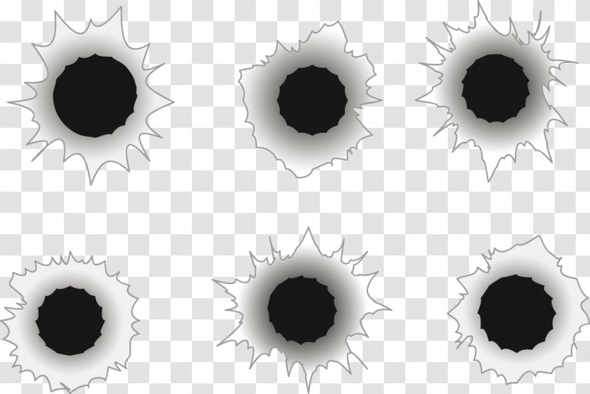 Paper Bullet Clip Art - Tree - Holes Vector White Transparent PNG