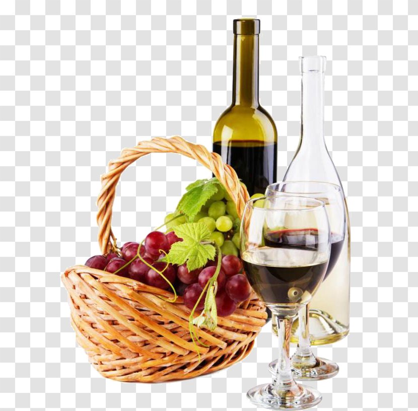 White Wine Red Common Grape Vine - Stemware Transparent PNG