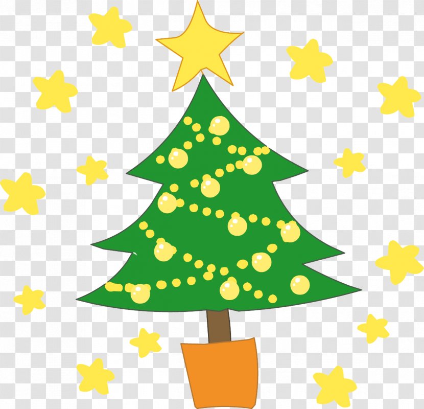 Christmas Tree Clip Art Vector Graphics Day Holiday - Ornament - Cartoon Transparent PNG