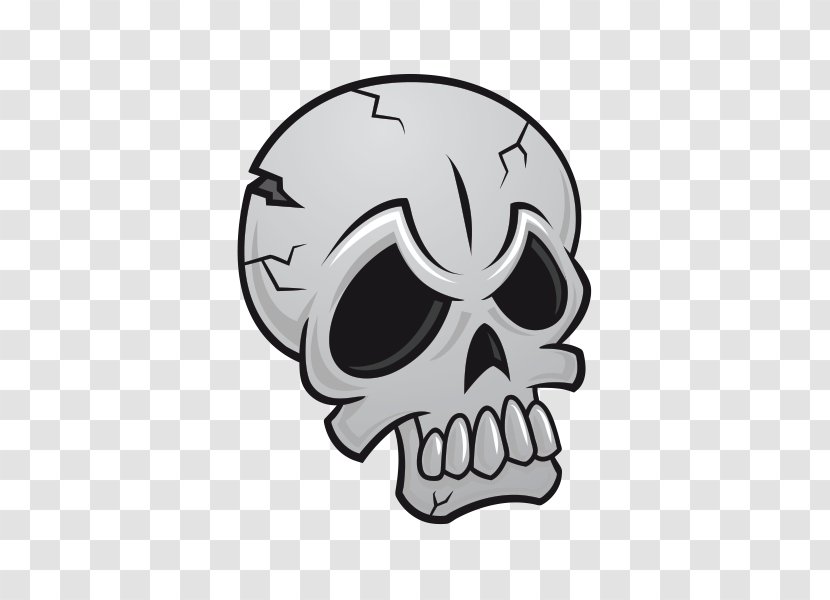 Bone Skull Head Logo Font - Sticker Jaw Transparent PNG