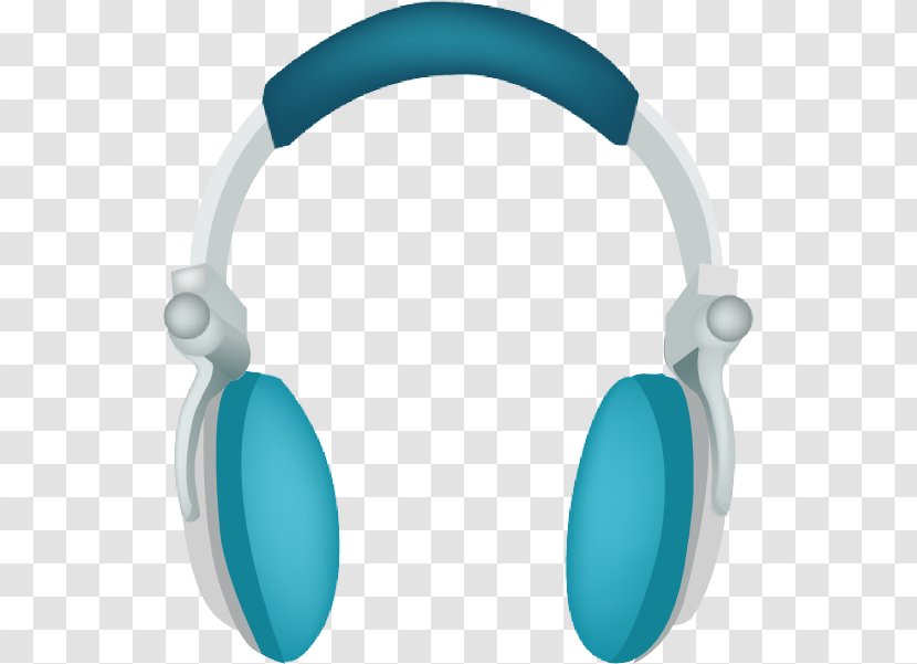Headphones Blue Aqua Gadget Turquoise - Electronic Device Technology Transparent PNG