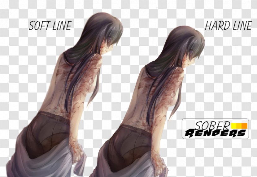 Scar Katawa Shoujo 3D Rendering Hanako-san - Silhouette Transparent PNG