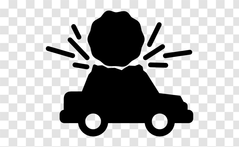 Car Traffic Collision - Silhouette - Vector Transparent PNG