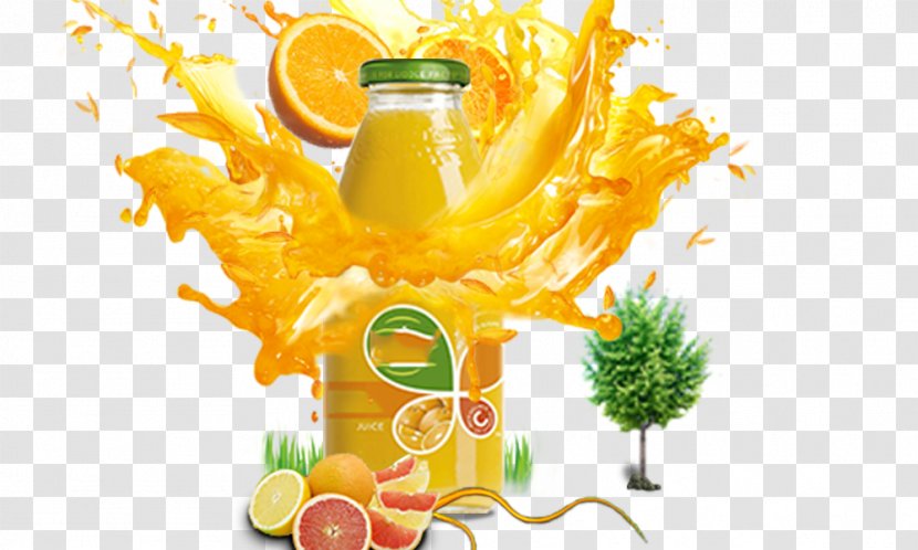 Orange Juice Breakfast Drink - Splash Transparent PNG