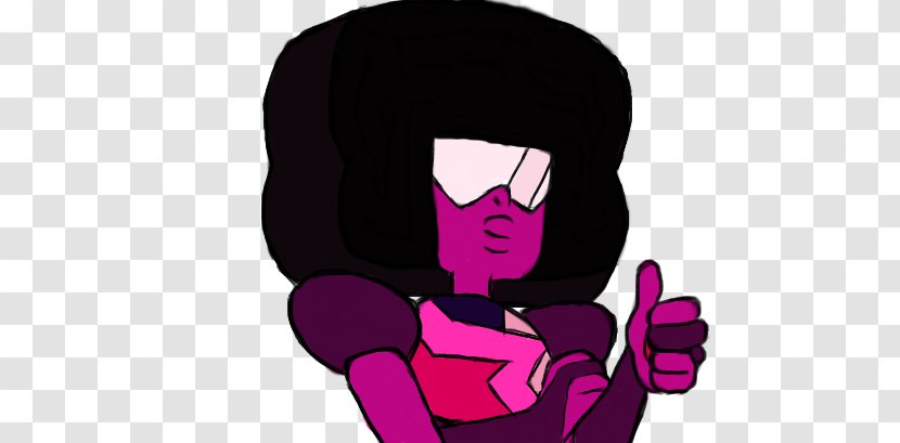 Garnet Pearl Thumb Signal Gemstone - Silhouette - Steven Universe Transparent PNG