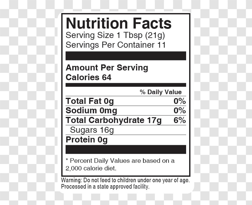 Nutrient Nutrition Facts Label Kikkoman Soy Sauce - Cooking Transparent PNG