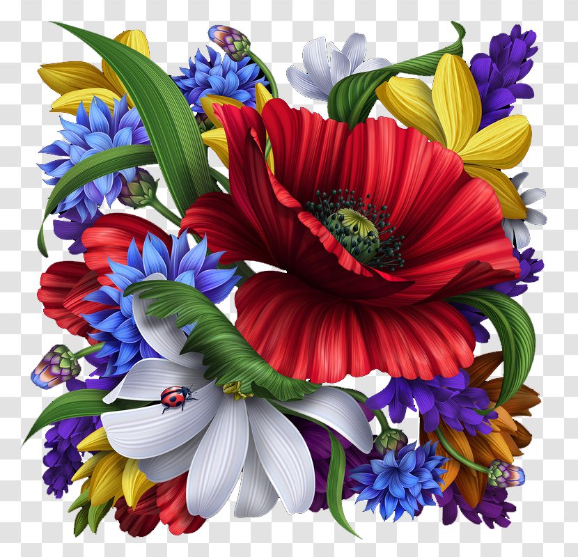 Painting Flower Art Canvas - Cut Flowers Transparent PNG