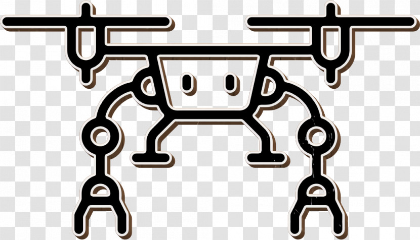 Drone Icon Robot Icon Linear Robot Pictograms Icon Transparent PNG