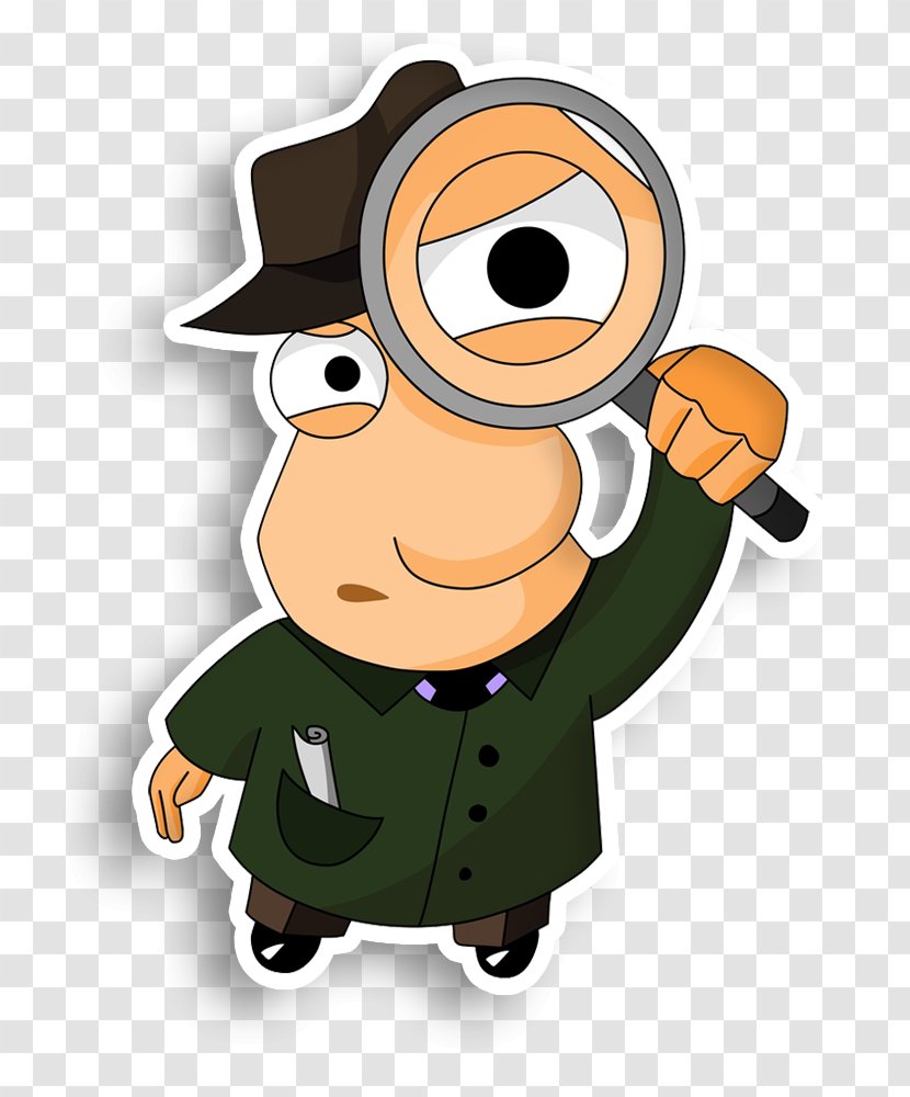 Detective Magnifying Glass Private Investigator Clip Art - Cartoon Transparent PNG