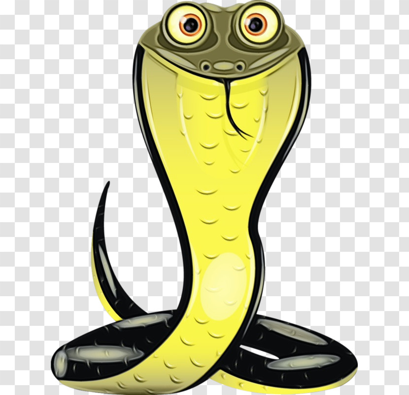 King Cobra Mamba Yellow Elapidae Cartoon Transparent PNG