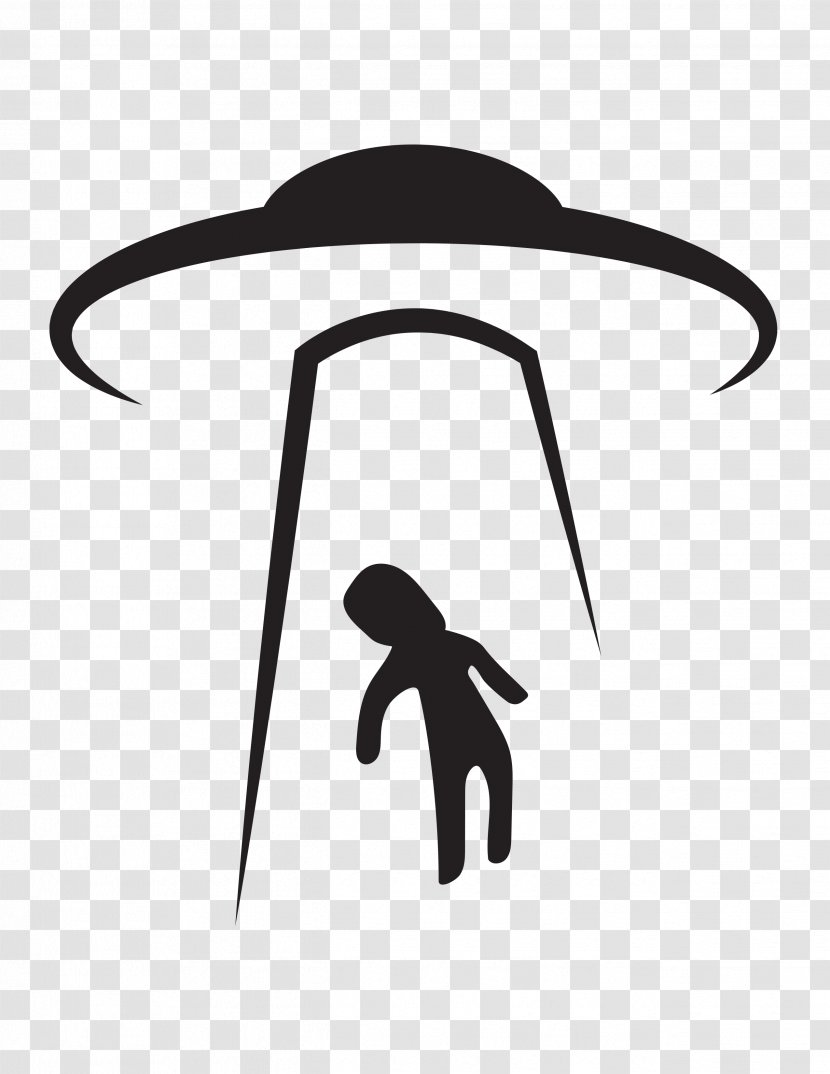 Flying Saucer Unidentified Object Silhouette - Vector Transparent PNG