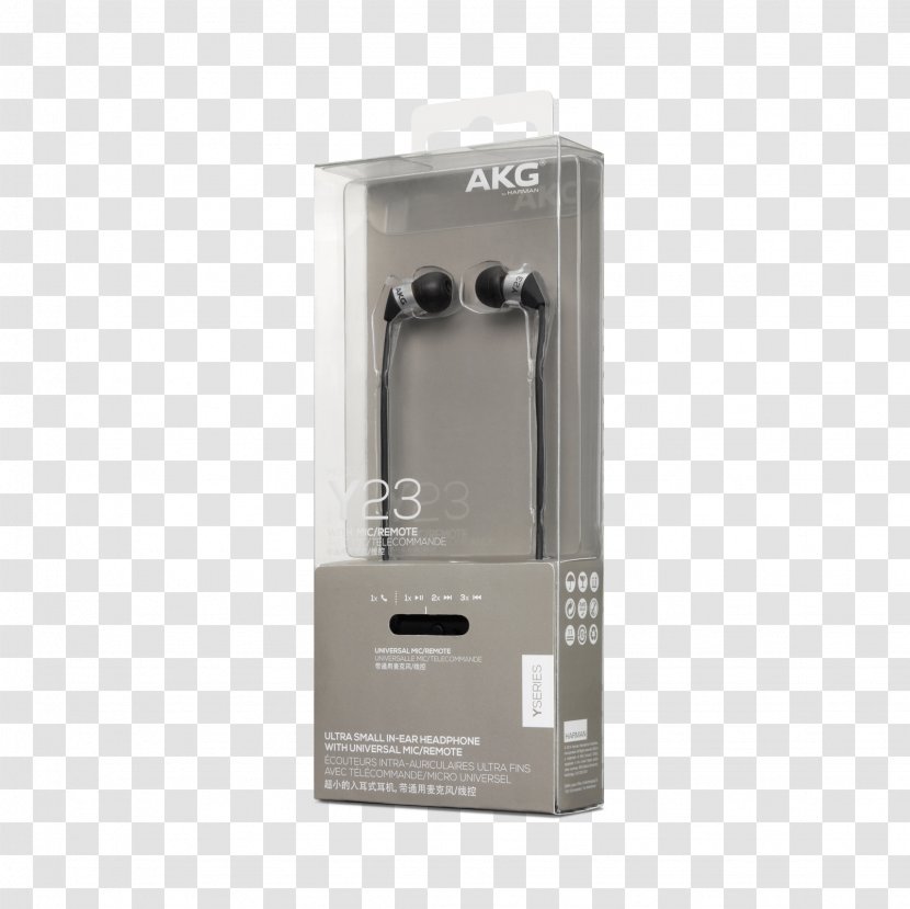 Audio AKG Y23U In-Ear Headphones With Universal Remote And Mic Y23 Earphone Canal Type Black Y23BLK Ultra Small Headphone Transparent PNG