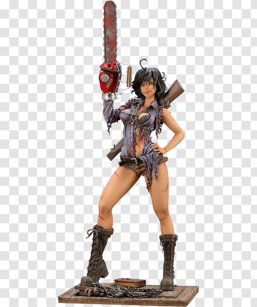 EVIL DEAD 2 BY DAWN ASH WILLIAMS BISHOUJO STATUE Freddy Krueger Horror Bishoujo Statue Kotobukiya Evil Dead 1/7 Scale Pre-Painted Figure Bishōjo - Model Transparent PNG