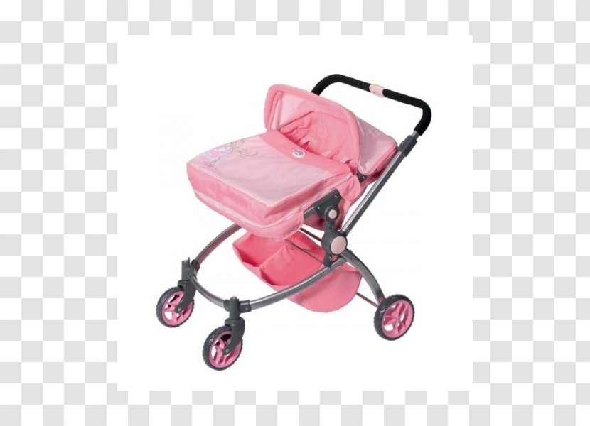 Doll Stroller Zapf Creation Baby Transport Twin Born Interactive - Magenta Transparent PNG