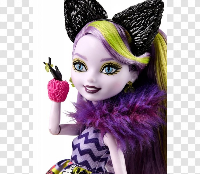 Ever After High Way Too Wonderland Kitty Cheshire Doll Cat Fashion - Figurine Transparent PNG