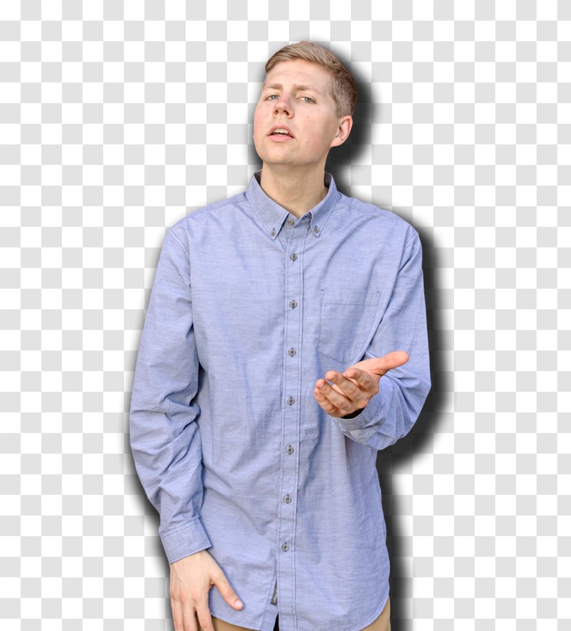 T-shirt Dress Shirt Neck - Blue Transparent PNG