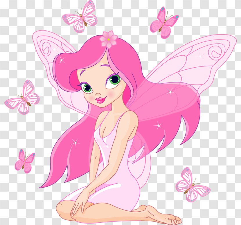 Tooth Fairy Cartoon Illustration - Pink - Attractive Flower Transparent PNG